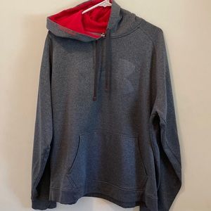 Under Armour Large Gray Hooded Sweatshirt.